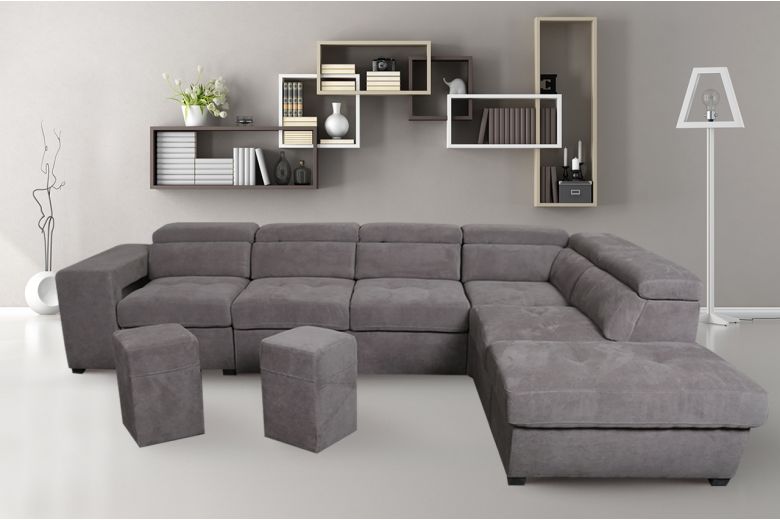 Corner sofa XL - Positano-P (Pull-out with storage box)