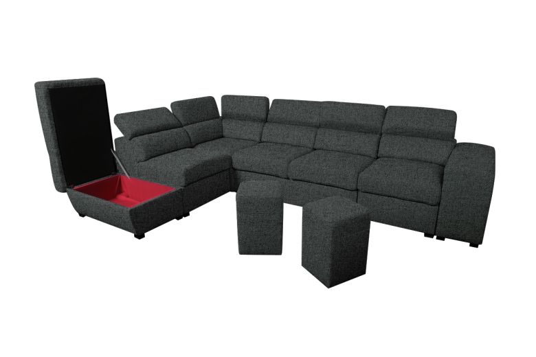 Corner sofa XL - Positano-P (Pull-out with storage box)