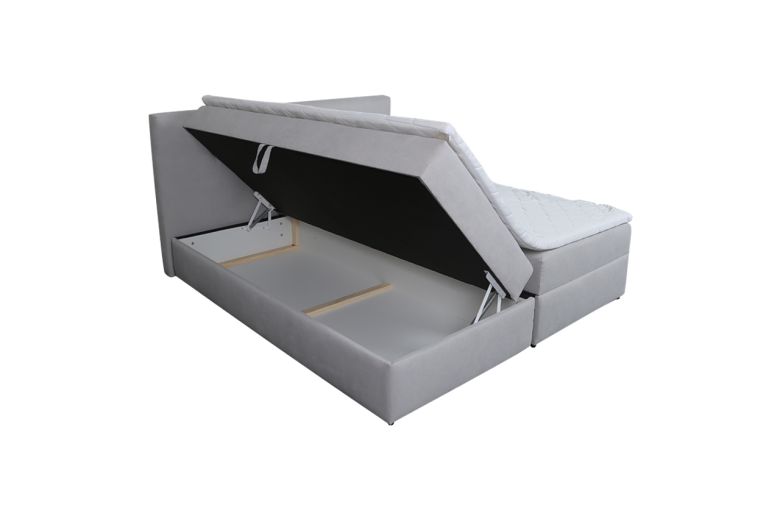 Boxspring bed 180x200 - Sara (Pull-out with storage box)