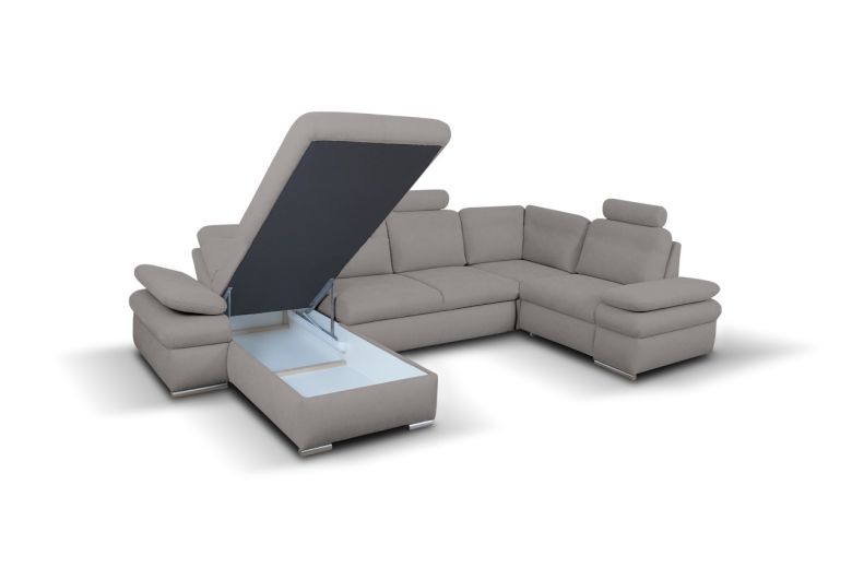 U-образный диван - Margo I (Pаскладной с ящиком для белья)