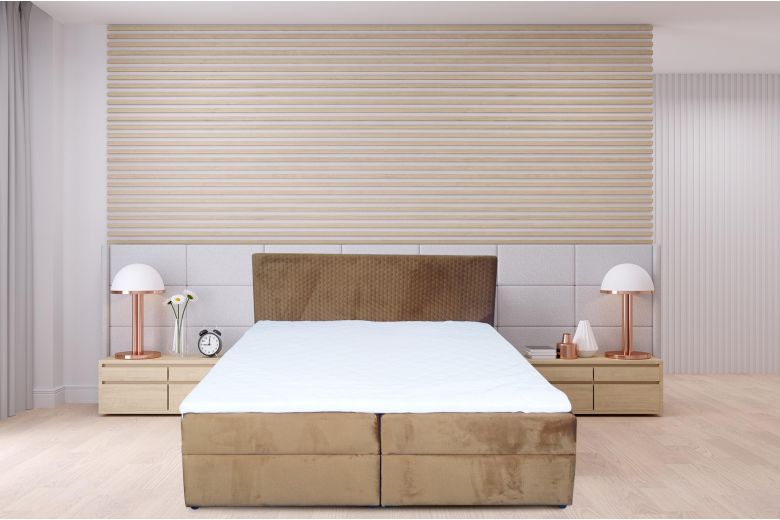 Boxspring bed 180x200 - Lisa (Pull-out with storage box)