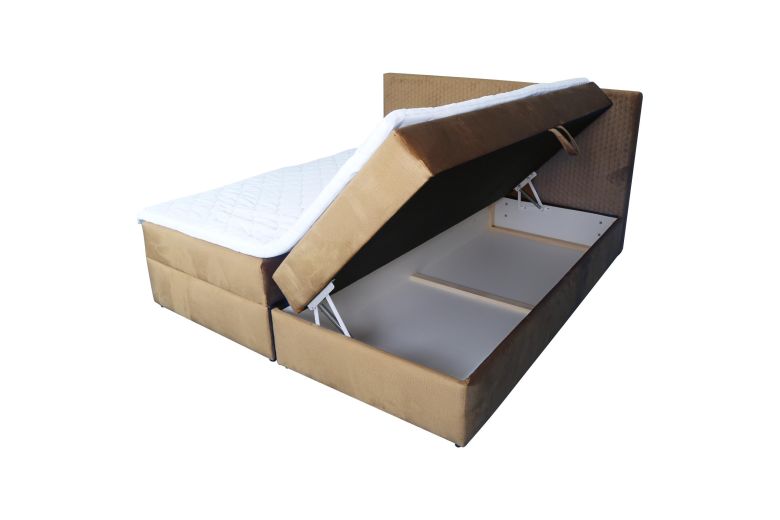 Boxspring bed 180x200 - Lisa (Pull-out with storage box)