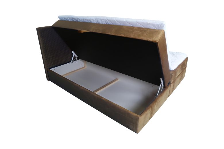 Boxspring bed 180x200 - Lisa (Pull-out with storage box)