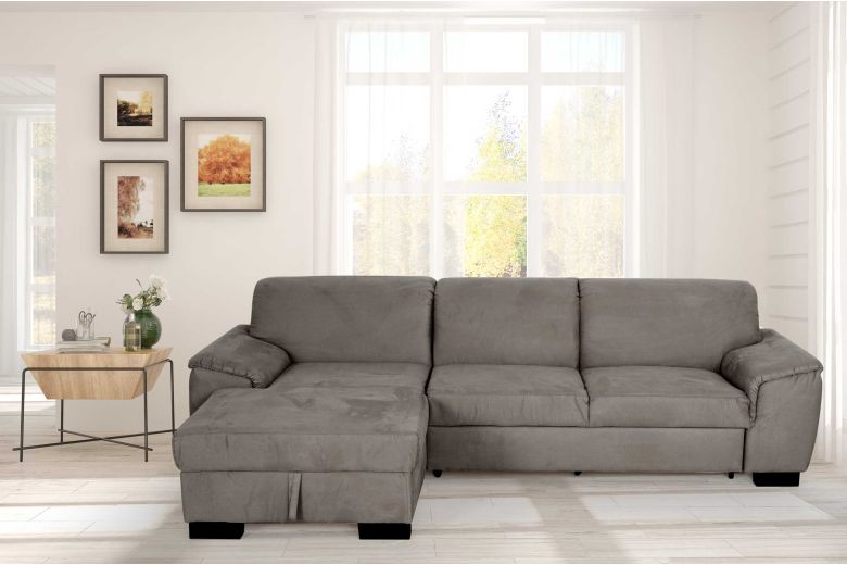 Corner sofa - Bianca (Pull-out with storage box)