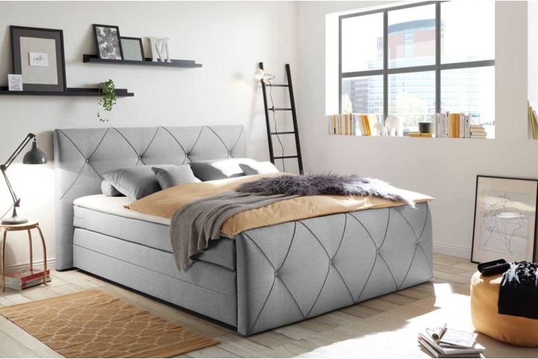 Boxspring bed 180x200 - Calgary 2 (Pull-out with storage box)