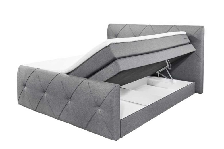 Boxspring bed 180x200 - Calgary 2 (Pull-out with storage box)