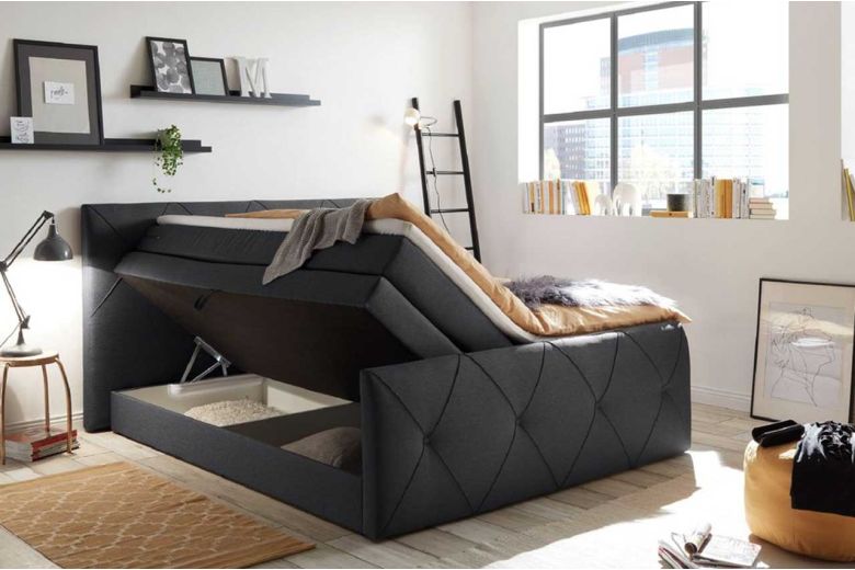 Boxspring bed 180x200 - Calgary 2 (With storage box)