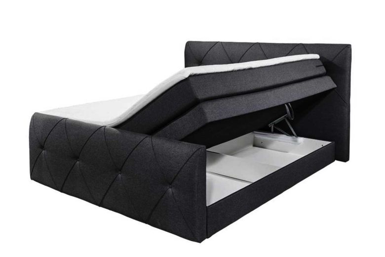 Boxspring bed 180x200 - Calgary 2 (With storage box)