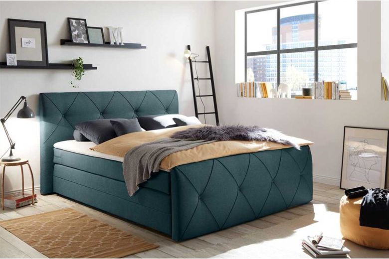 Boxspring bed 180x200 - Calgary 2 (Pull-out with storage box)