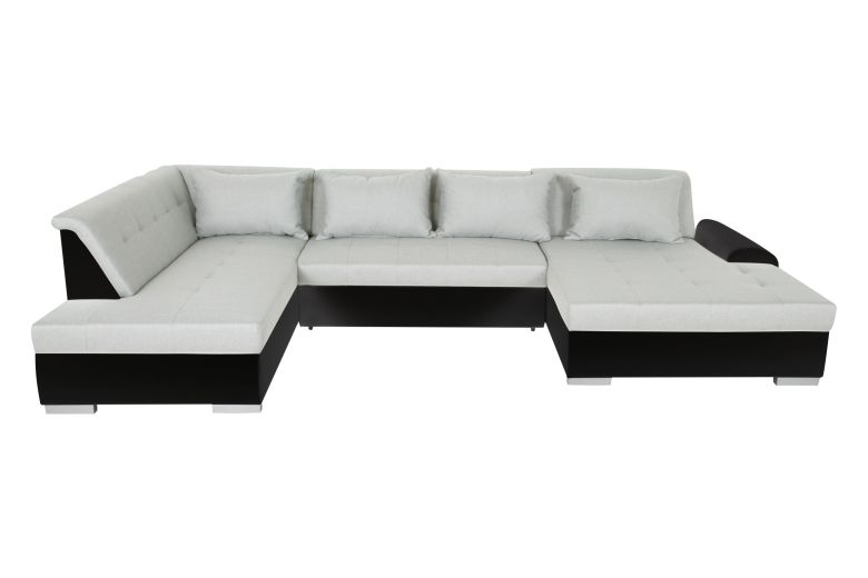 Wohnlandschaft Liberto links - mit Schlaffunktion - Pastelgrau