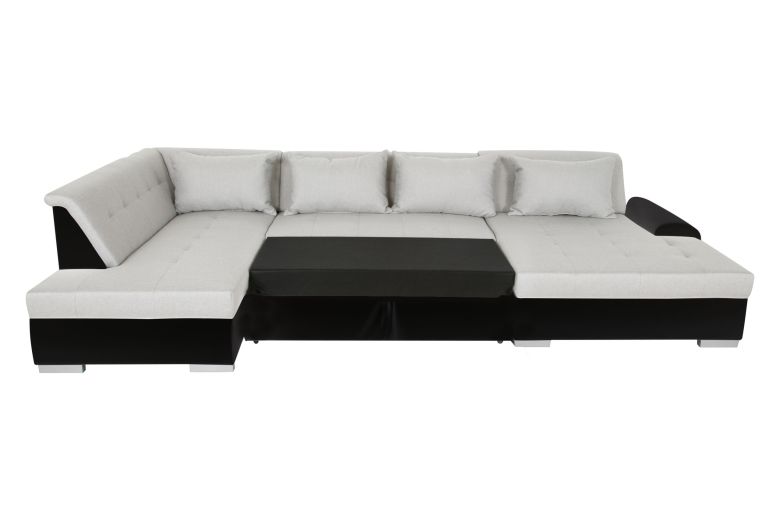 Wohnlandschaft Liberto links - mit Schlaffunktion - Pastelgrau