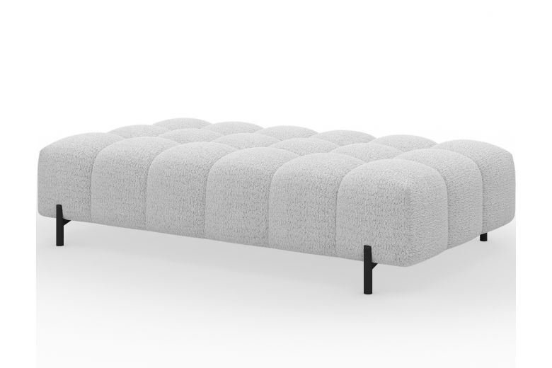 Footstool - Ferivo quilted pouffe on legs