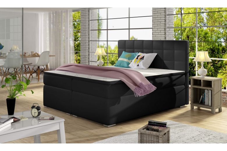 Boxspringbett 140x200 Alice - Schwarz