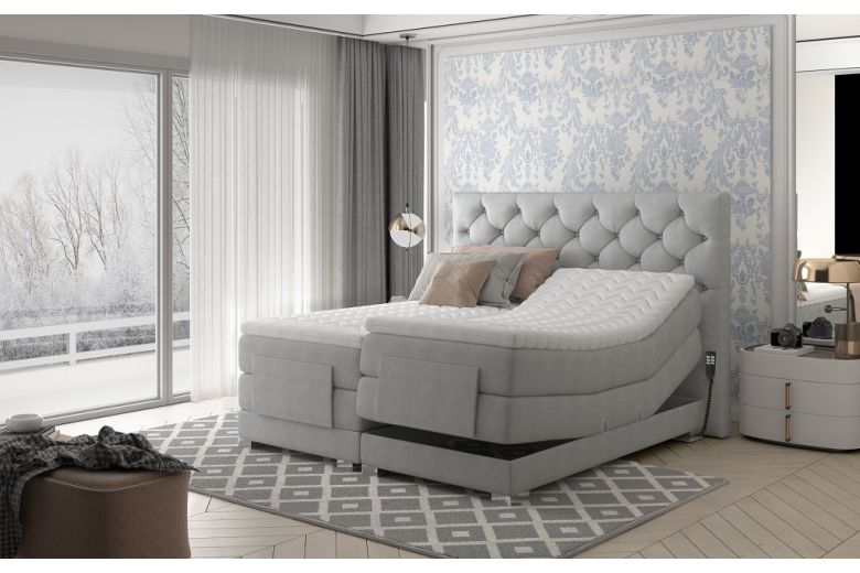 Boxspringbett 140x200 Clover - mit Relax - Weinrot