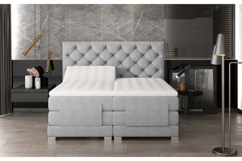 Boxspringbett 140x200 Clover - mit Relax - Weinrot