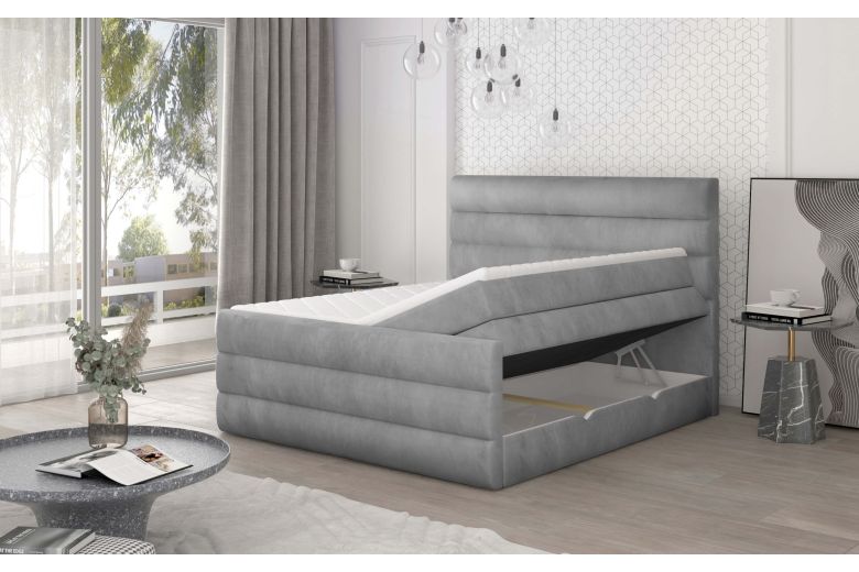 Boxspring bed - Cande (With storage box)