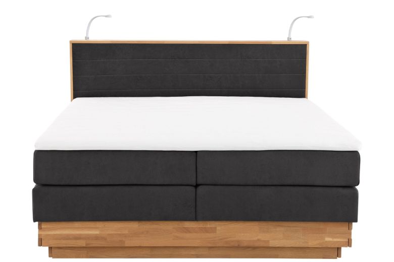 Boxspring bed 180x200 - Cavan ar LED (With storage box)
