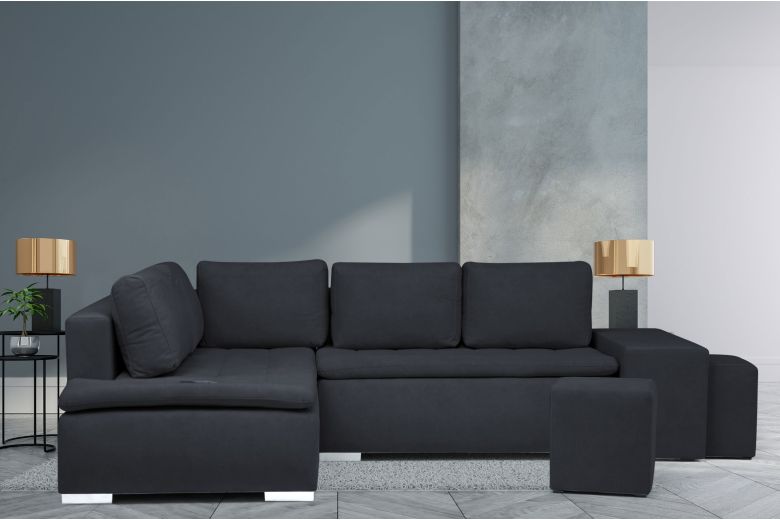 Corner sofa - Madryt (Pull-out with storage box)