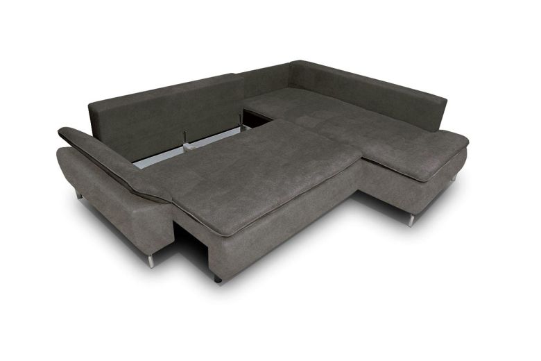 Угловой диван - Bergamo II (Pаскладной с ящиком для белья)