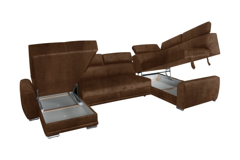 U-образный диван - Moon Maxi (Pаскладной с ящиком для белья)