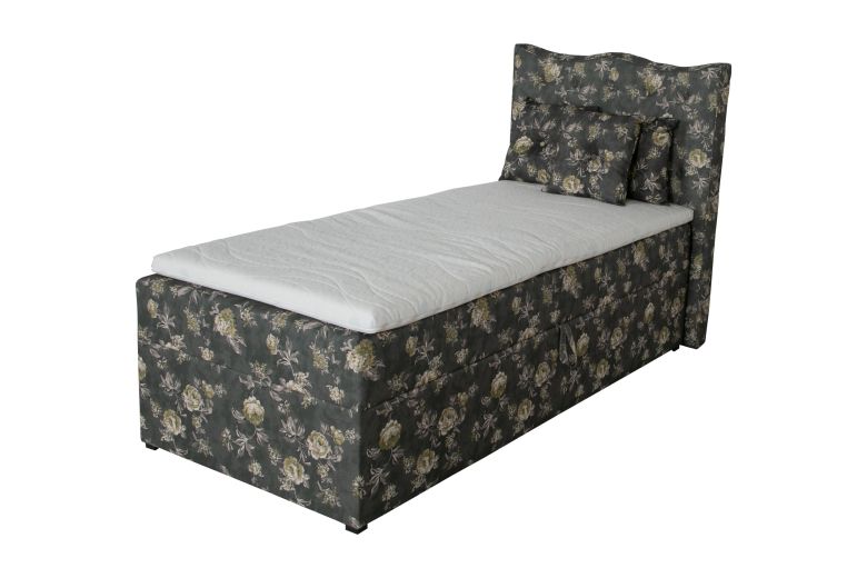 Boxspring bed 90x200 - Diamont (With storage box)