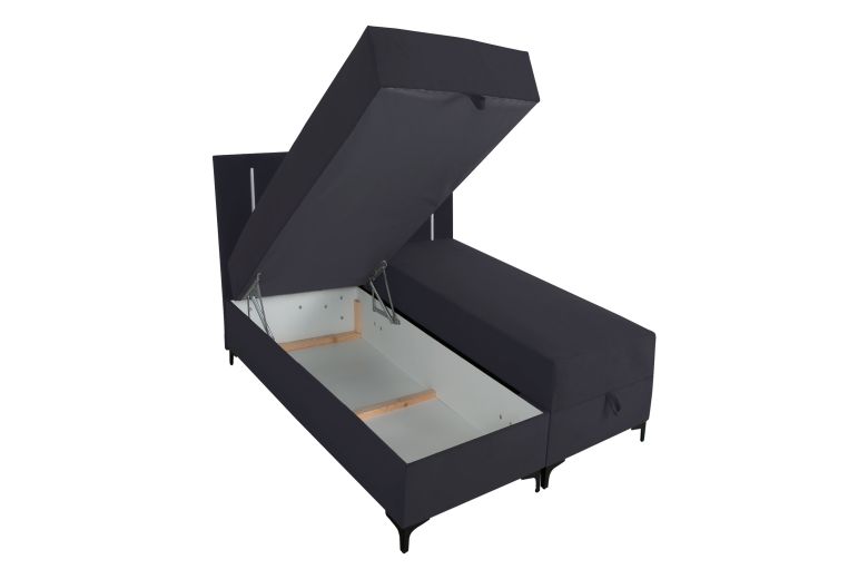 Боkспринг кровать 140x200 - Alba LED (C ящиком для белья)