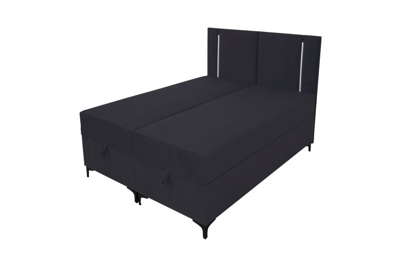 Боkспринг кровать 140x200 - Alba LED (C ящиком для белья)