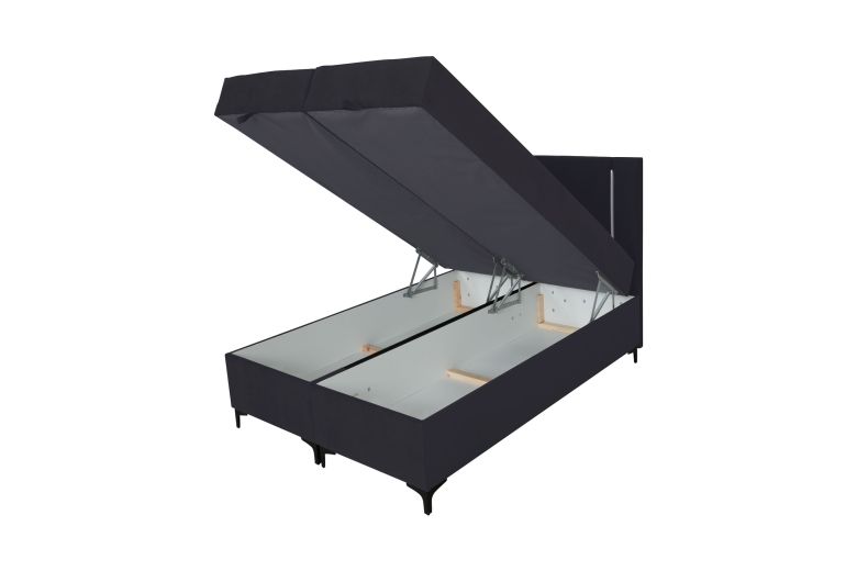 Боkспринг кровать 140x200 - Alba LED (C ящиком для белья)