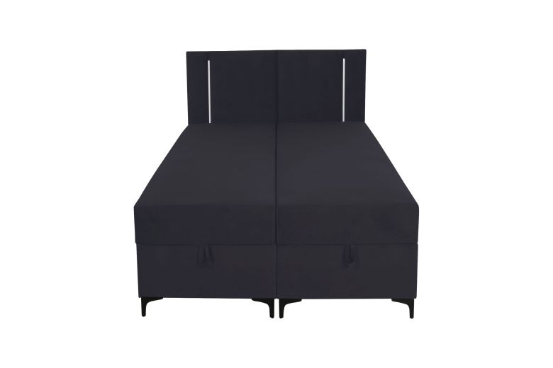 Боkспринг кровать 140x200 - Alba LED (C ящиком для белья)