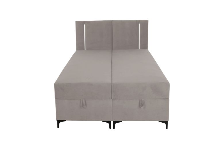 Boxspring bed 140x200 - Alba LED (With storage box)