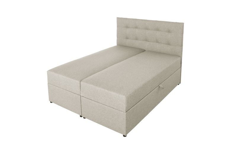 Boxspring bed 160x200 - Amore (With storage box)