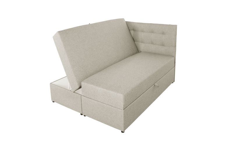 Boxspring bed 160x200 - Amore (With storage box)