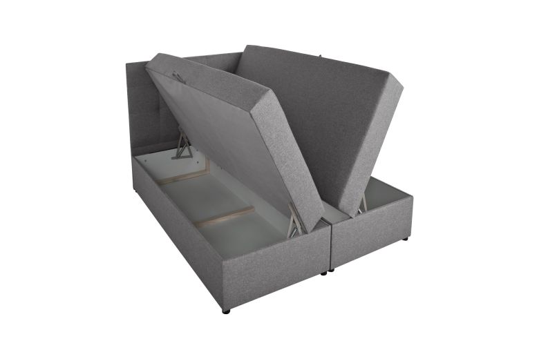 Boxspring bed 140x200 - Amore (With storage box)
