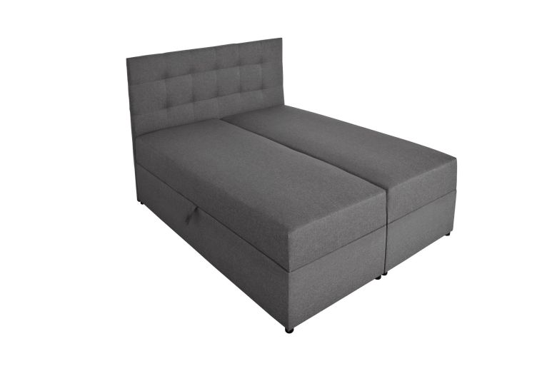 Boxspring bed 140x200 - Amore (With storage box)