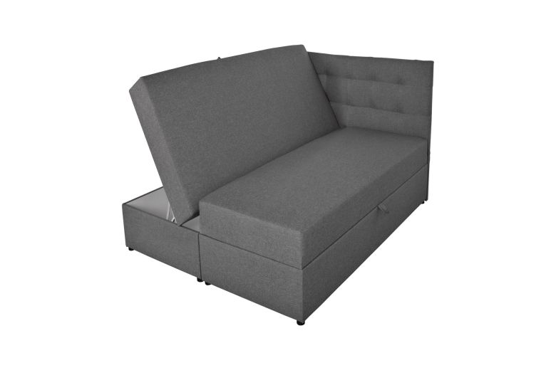 Boxspring bed 140x200 - Amore (With storage box)