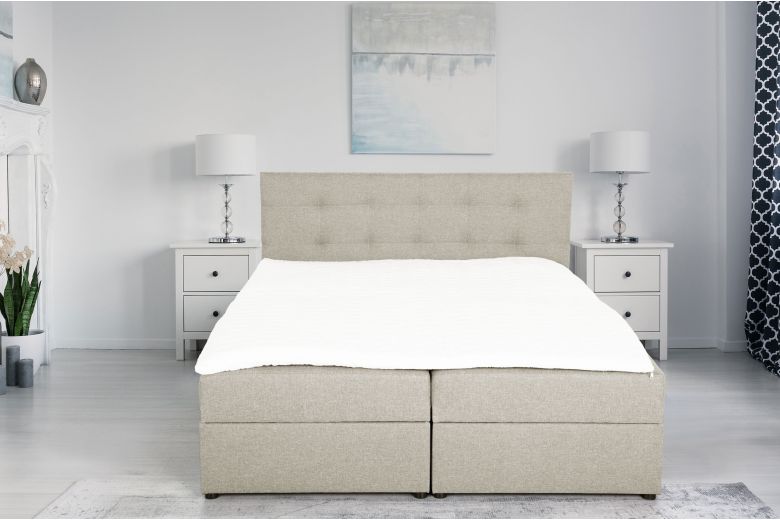 Boxspring bed 180x200 - Amore (Pull-out with storage box)