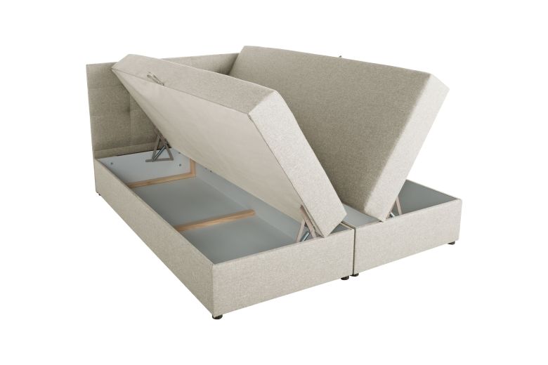 Boxspring bed 180x200 - Amore (Pull-out with storage box)