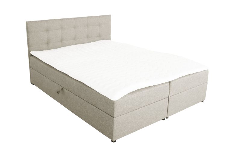 Boxspring bed 180x200 - Amore (Pull-out with storage box)