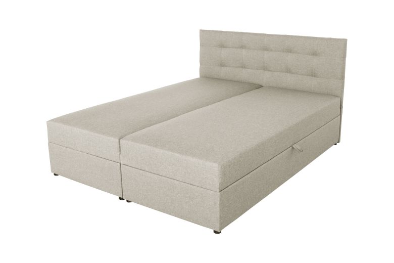 Boxspring bed 180x200 - Amore (Pull-out with storage box)