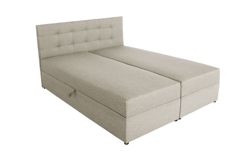 Boxspring bed 180x200 - Amore (Pull-out with storage box)