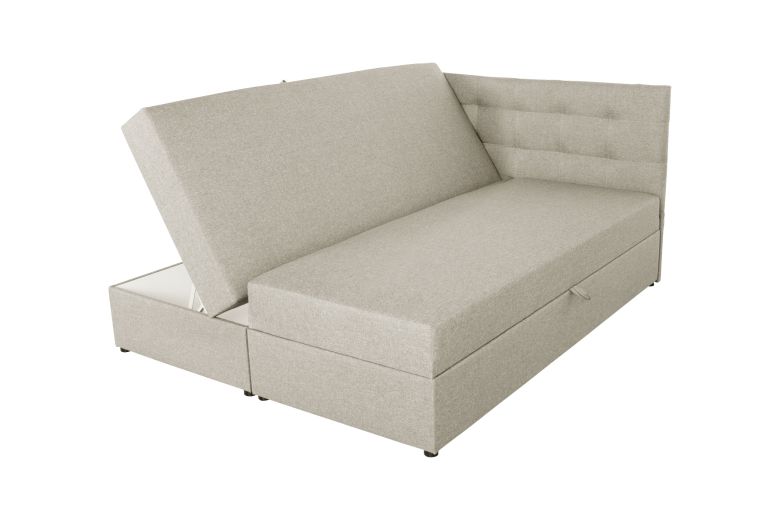 Boxspring bed 180x200 - Amore (Pull-out with storage box)