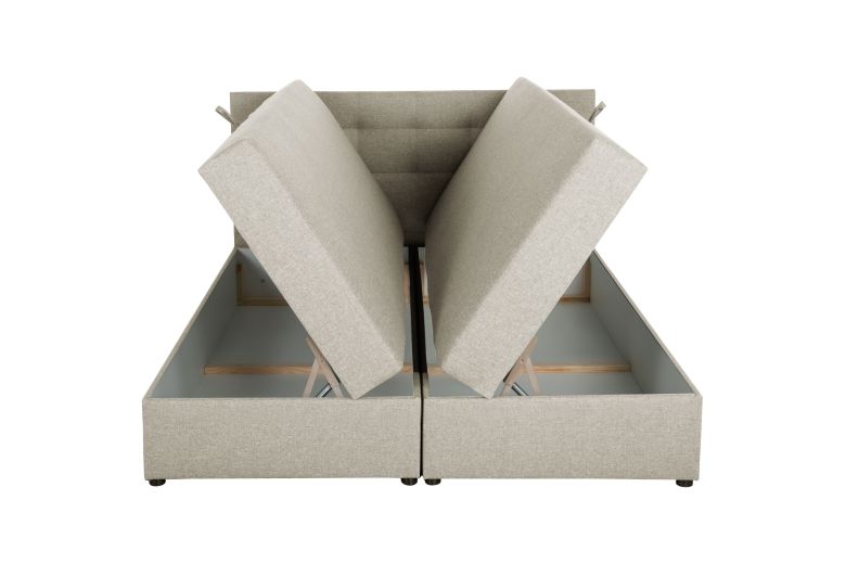 Boxspring bed 180x200 - Amore (Pull-out with storage box)