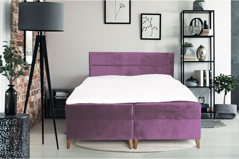 Boxspring bed 160x200 - Santa (With storage box)