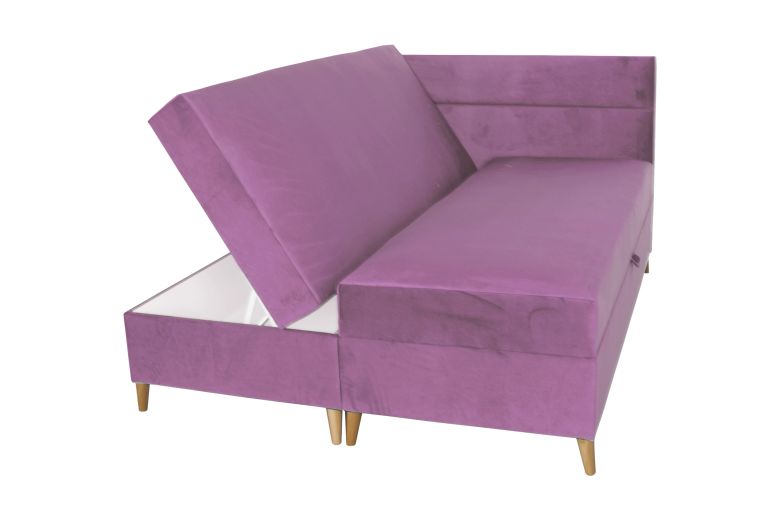 Boxspring bed 160x200 - Santa (With storage box)