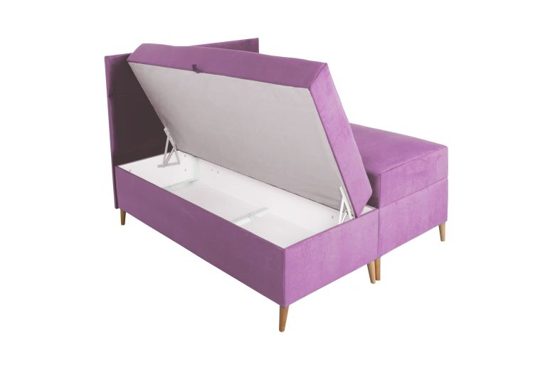 Boxspring bed 160x200 - Santa (With storage box)