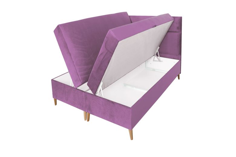 Boxspring bed 160x200 - Santa (With storage box)