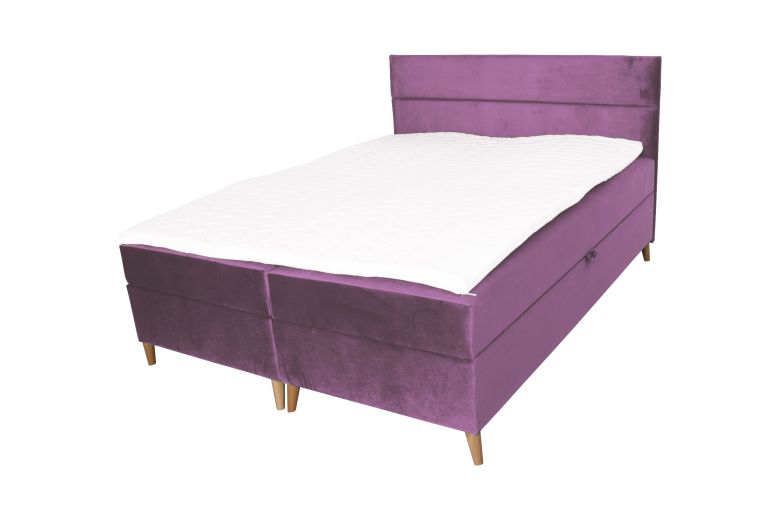 Boxspring bed 160x200 - Santa (With storage box)