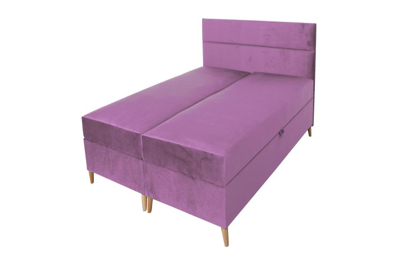 Boxspring bed 160x200 - Santa (With storage box)