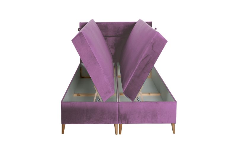 Boxspring bed 160x200 - Santa (With storage box)