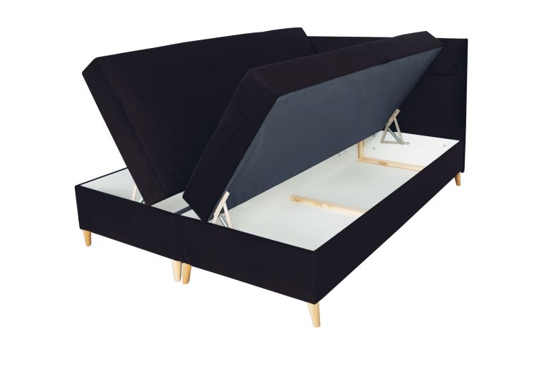 Boxspring bed 180x200 - Santa (With storage box)